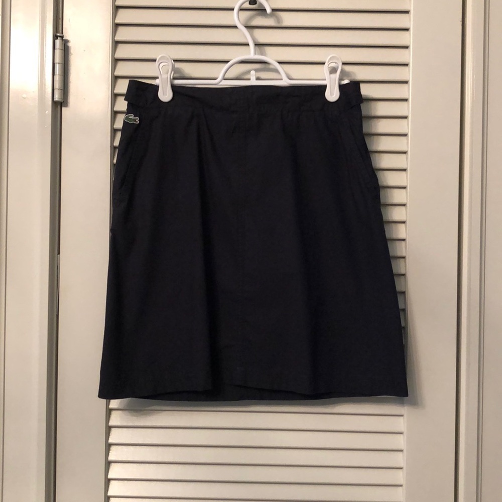 Black Lacoste skirt